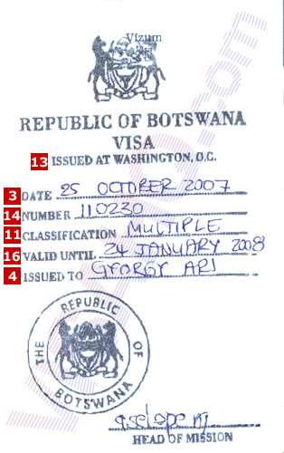 Botswana Visa Botswana Visa