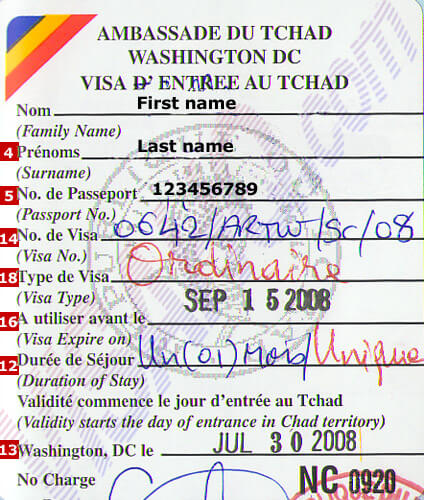 Chad Visa Chad Visa