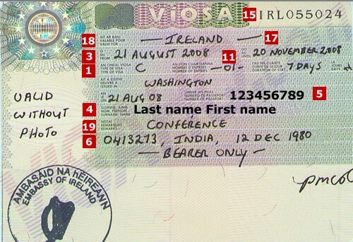 irish tourist visa usa