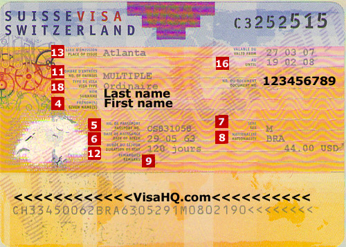 switzerland tourist visa from india price
